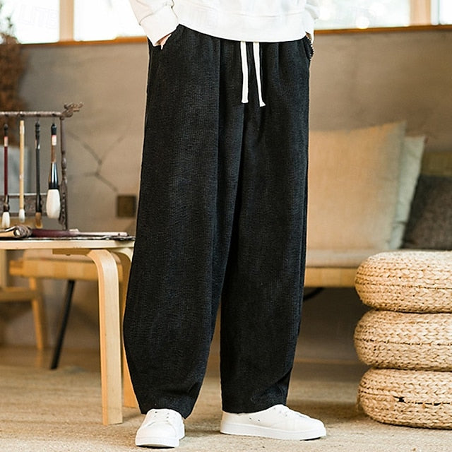 Corduroy Casual Pocket Men's Trousers Pants