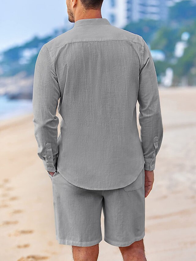 Shirt Collar Piece 2 Men's Mandarin Chinese