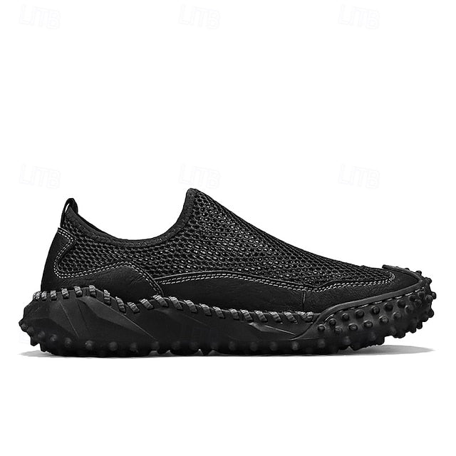 Brown Breathable Mesh with Sports Men's Sandals Upper and