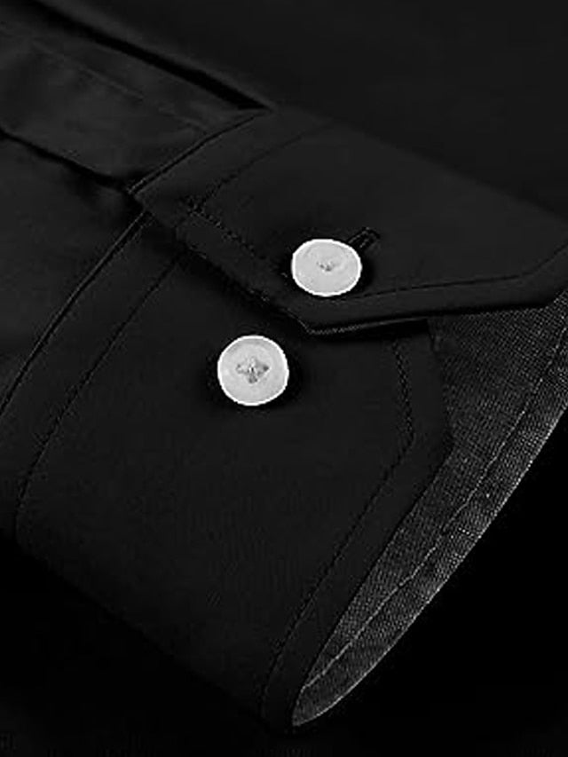 Black Summer Up Men's Casual Shirt Button