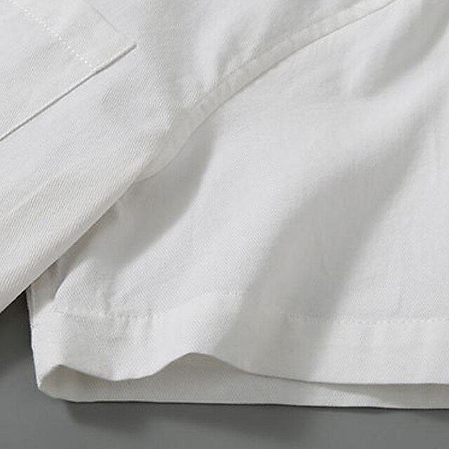 Button Summer Up Shirt Beach Casual Men's