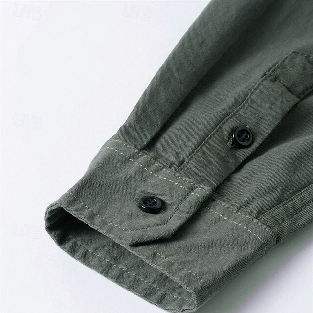 khaki Up Men's Casual Button Shirt Summer