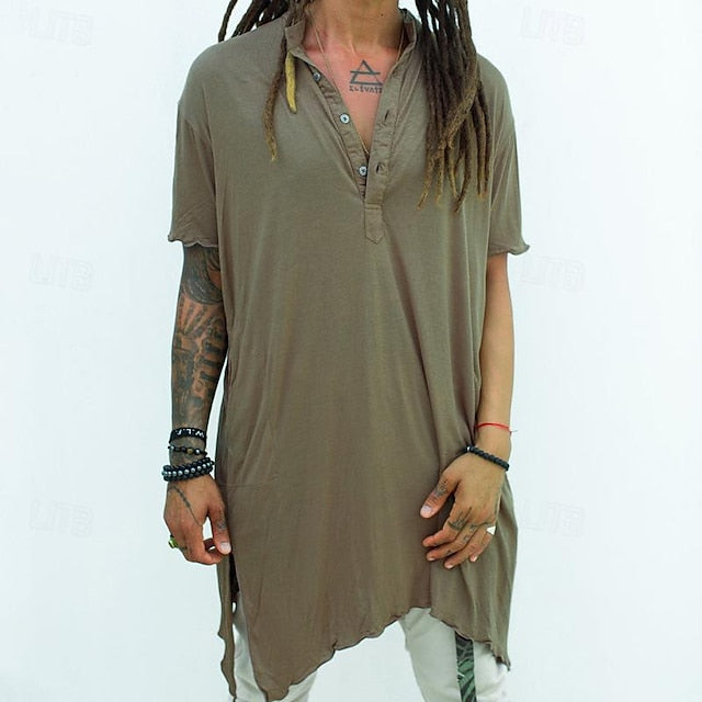 Beach Up Men's Casual Summer Shirt Button