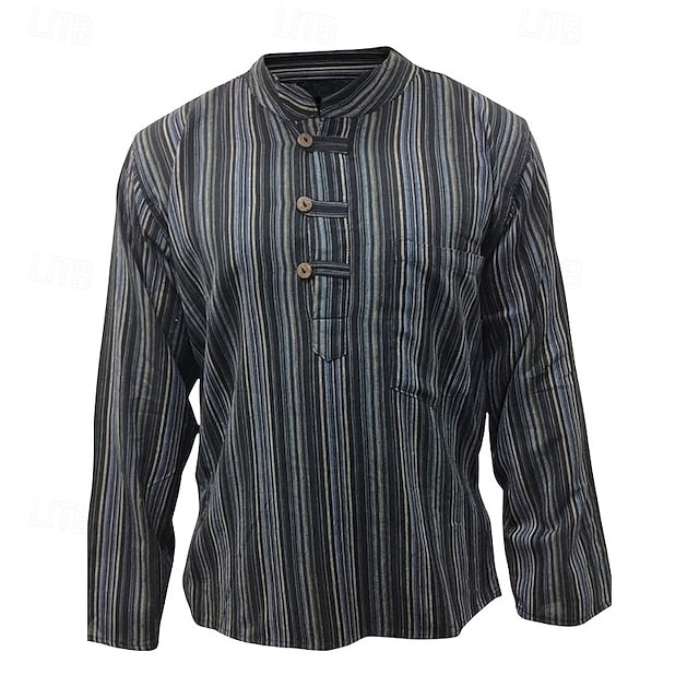 Popover Shirt Men's Casual Summer Beach