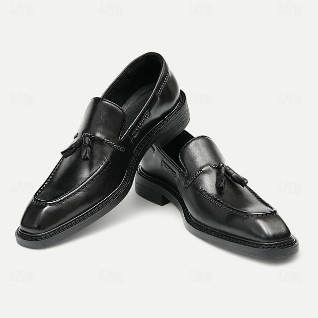 Men's Loafers - Handmade Premium Brown Genuine Leather