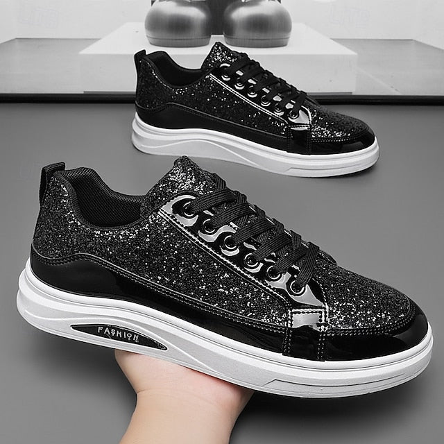 PU Casual Walking Slip Comfortable Sneakers Men's Leather