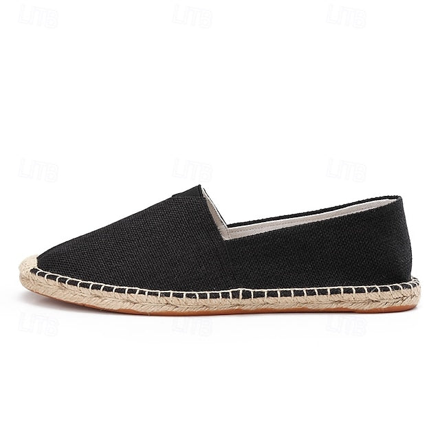 Navy Blue Canvas – Casual Shoes Slip-On Lightweight Men's