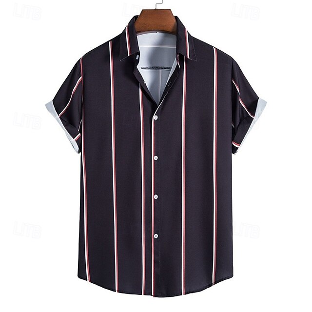 Beach Button Casual Summer Up Men's Shirt
