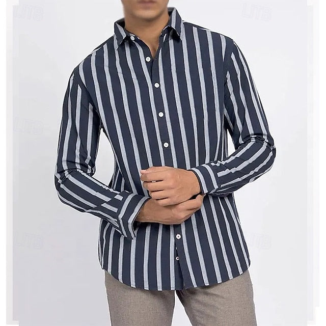 Men's Casual Shirt Beach Up Summer Button