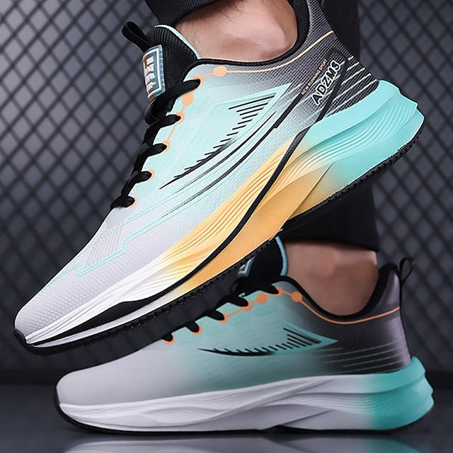 Running Men's Shoes Gradient – Cushioned Lightweight