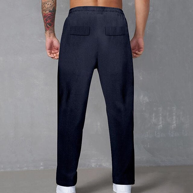 Drawstring Men's Tactical Trousers Cargo Pants