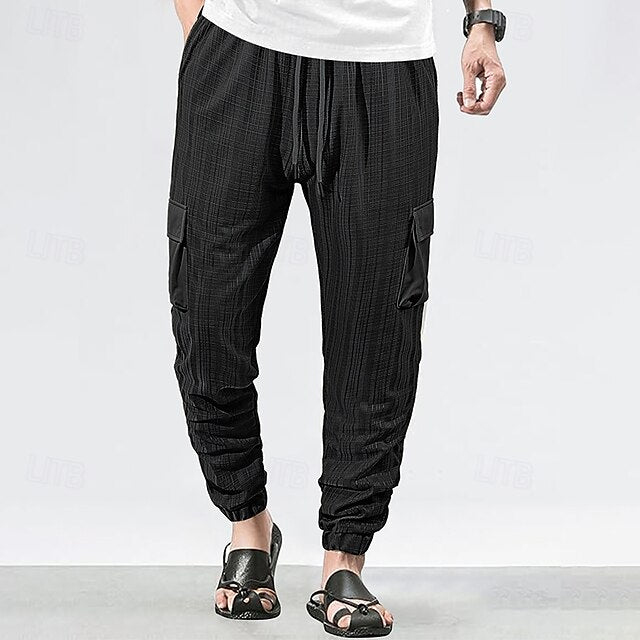Summer Joggers Men's Trousers Cargo Pants Pants Pants Linen