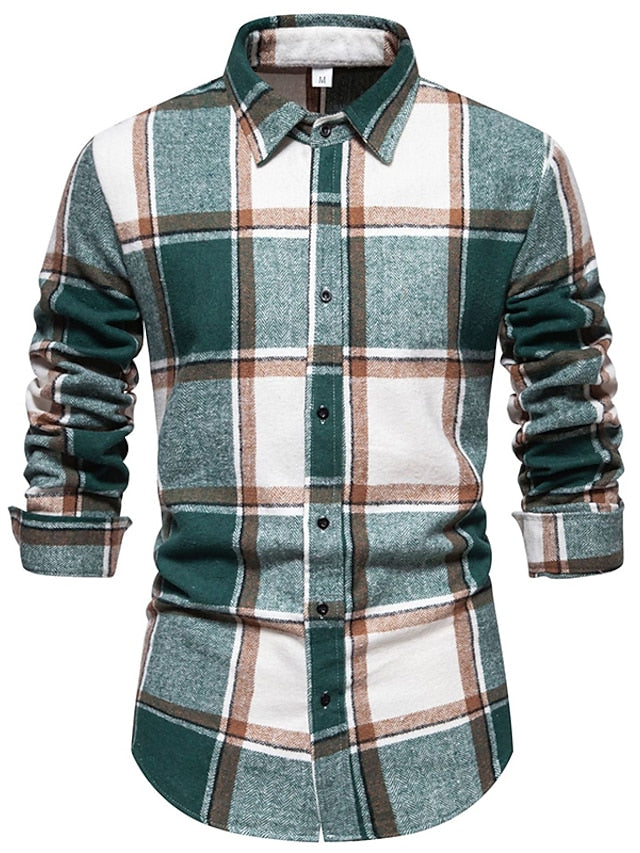 Black Casual Shirts Men's Shirt Red Blue Pink Checked