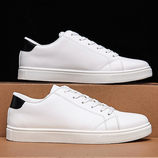 Daily Casual Sneakers White Women Faux Shoes Men's Walking