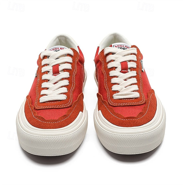 Comfortable Canvas Sneakers Slip Walking Casual Men's Suede