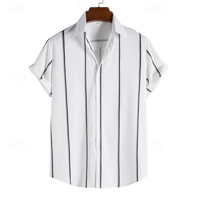 Beach Button Casual Summer Up Men's Shirt