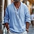 Pants Summer Linen Trousers Pants Baggy Men's Buttons Pants
