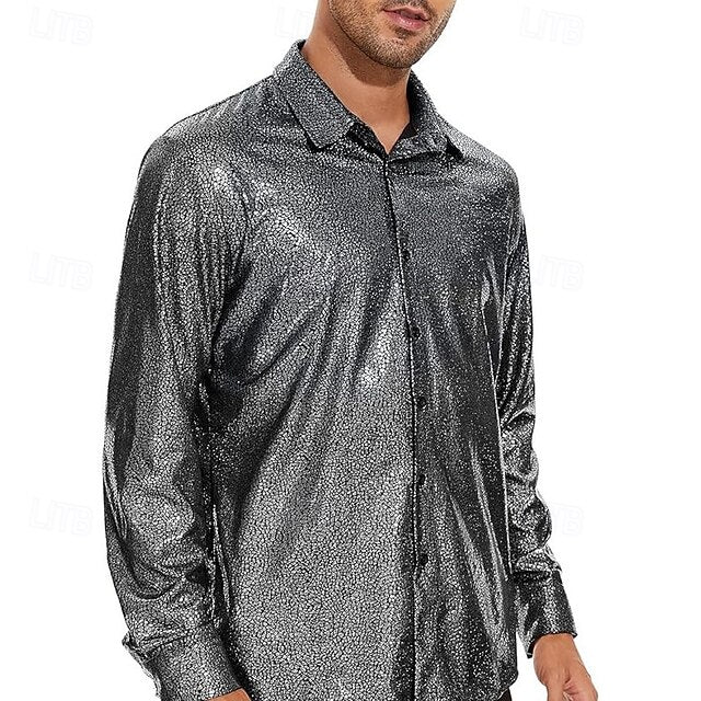 Shirt Summer Wear Casual Satin Men's Beach