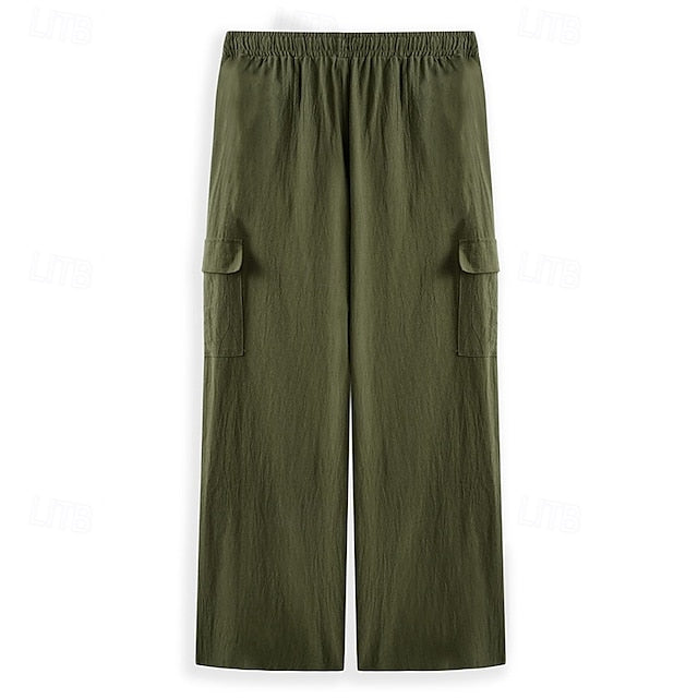 Pants Cargo Trousers Pants Summer Gauze Men's Beach Pants