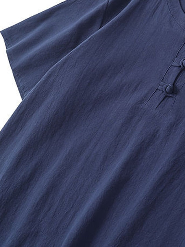 Summer Beach Vacation Plain Shirt Men's Casual