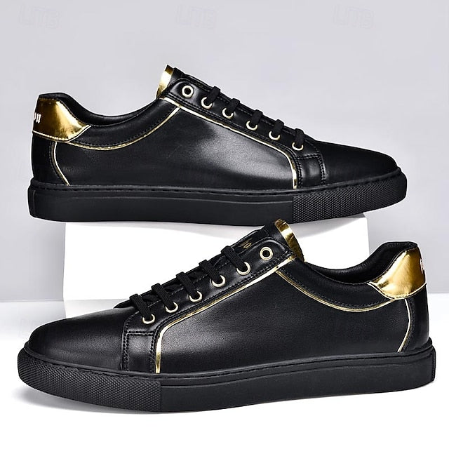 Casual Men's Walking Split Sneakers Leather Comfortable