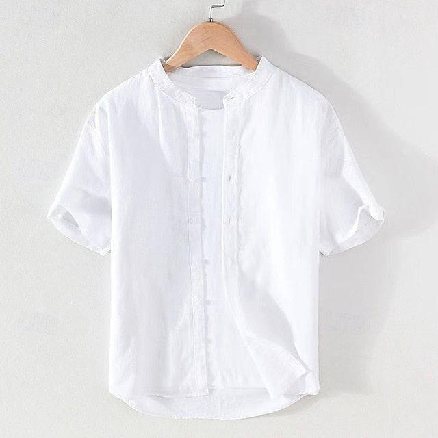 Men's Collar Shirt Chinese Mandarin