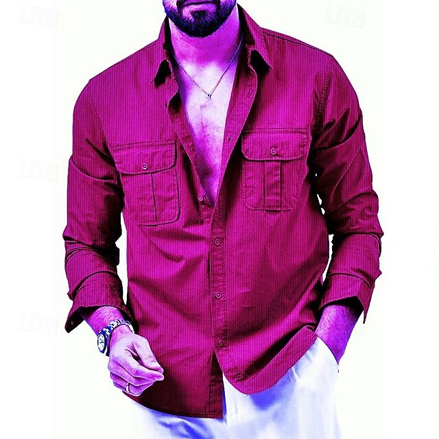 Men's Beach Summer Up Button Casual Shirt