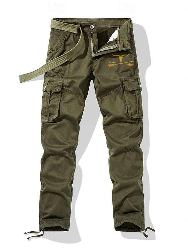 Trousers Work Cargo Pocket Pants Men's Multi
