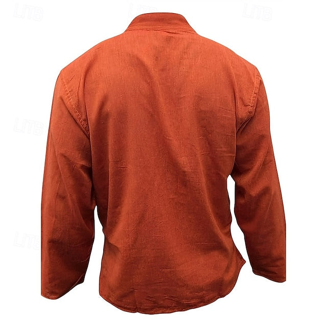Beach Summer Casual Shirt Men's Up Button
