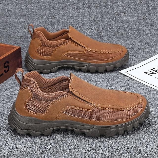 Design Maroon Stylish Sandals Men's with Perforated Slip-On
