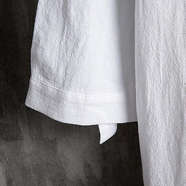Chinese Collar Mandarin Shirt Men's