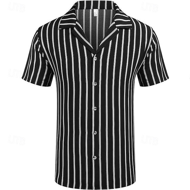 Summer Beach Men's Button Up Shirt Casual