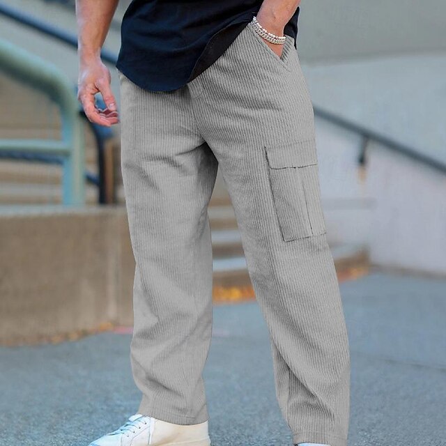 Drawstring Men's Tactical Trousers Cargo Pants