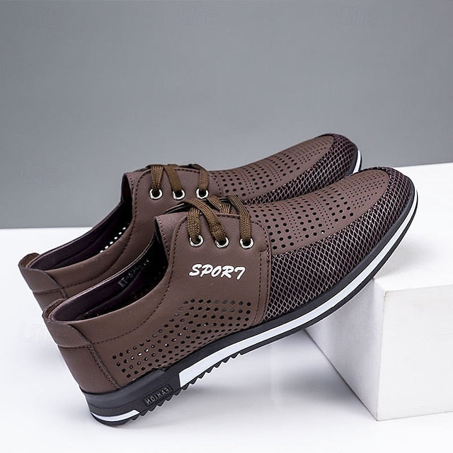 Breathable - with Navy Mesh Shoes Blue Upper Men's Sports