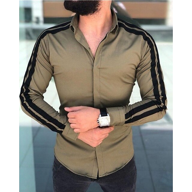 Casual Shirt Up Button Summer Beach Men's