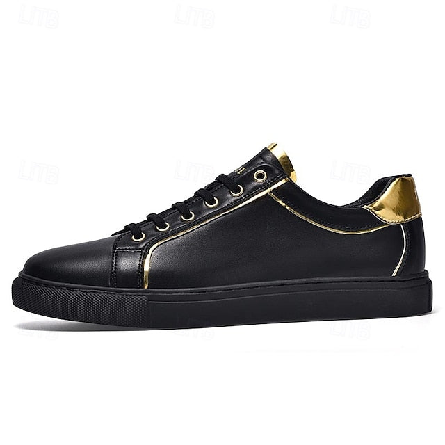 Casual Men's Walking Split Sneakers Leather Comfortable