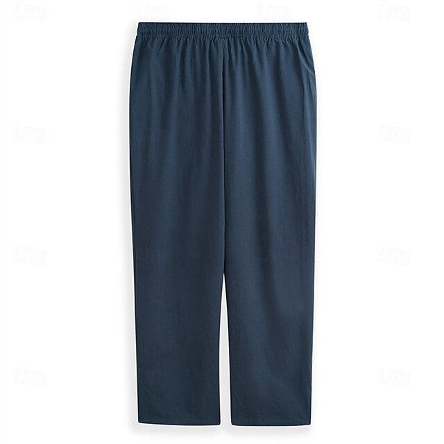 Men's Baggy Trousers Pants Pants Linen Summer Beach Pants