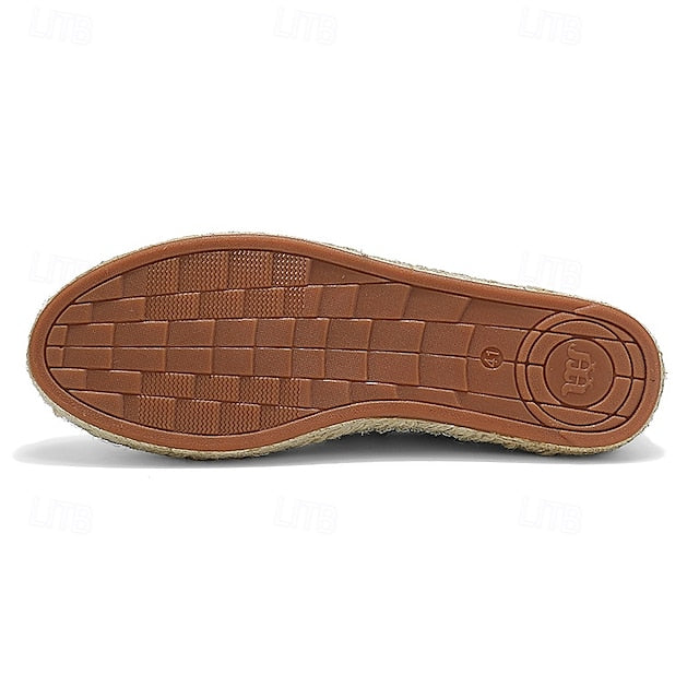 Men's with – Design Vacation Woven Espadrilles Beige