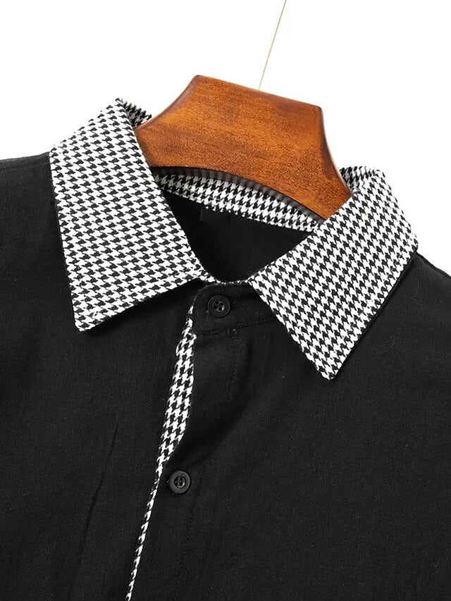 Up Summer Men's Collar Shirt Camp Button