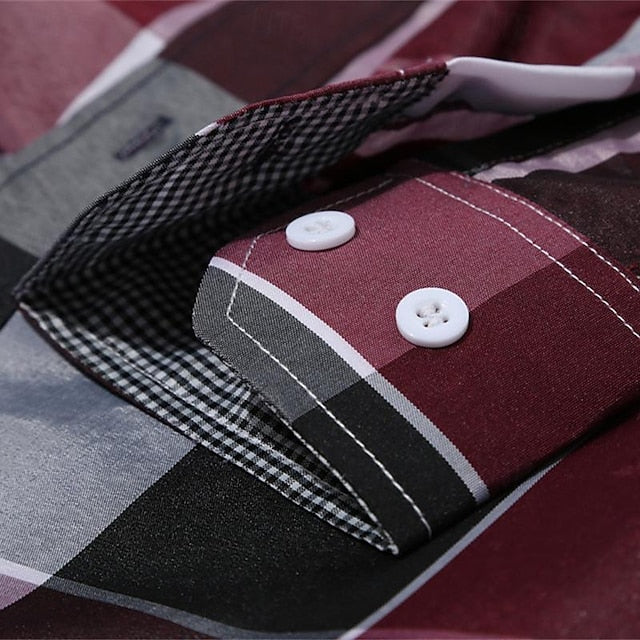 Corduroy Casual Men's Plain Up Shirt Button