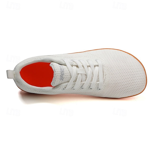 Sneakers Orange Bright Sole Men's – with Knit White