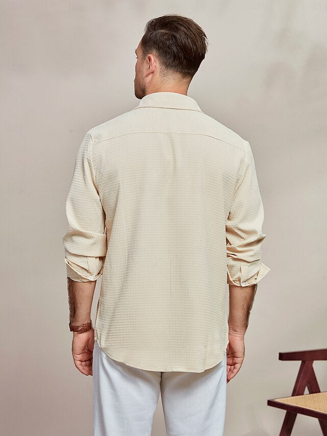 Button Men's Up Beach Summer Casual Shirt