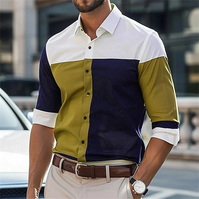 Casual Button Beach Men's Summer Shirt Up