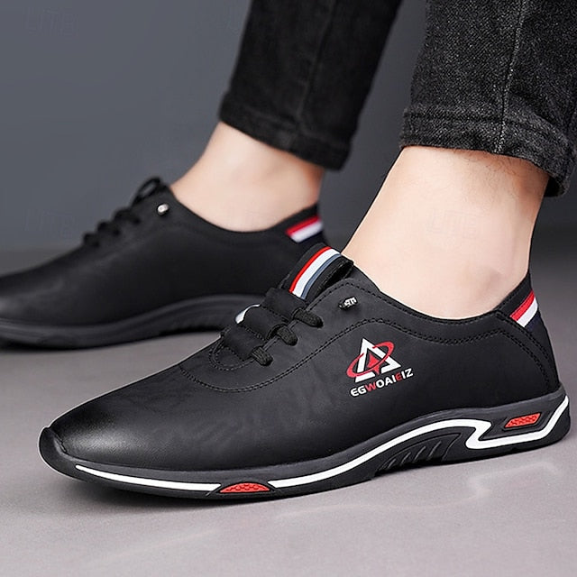 – Men's Slip-On Lightweight Sports White Sneakers