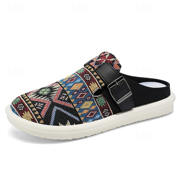 Adjustable with – Slip-On Strap Grey Men's Shoes Walking