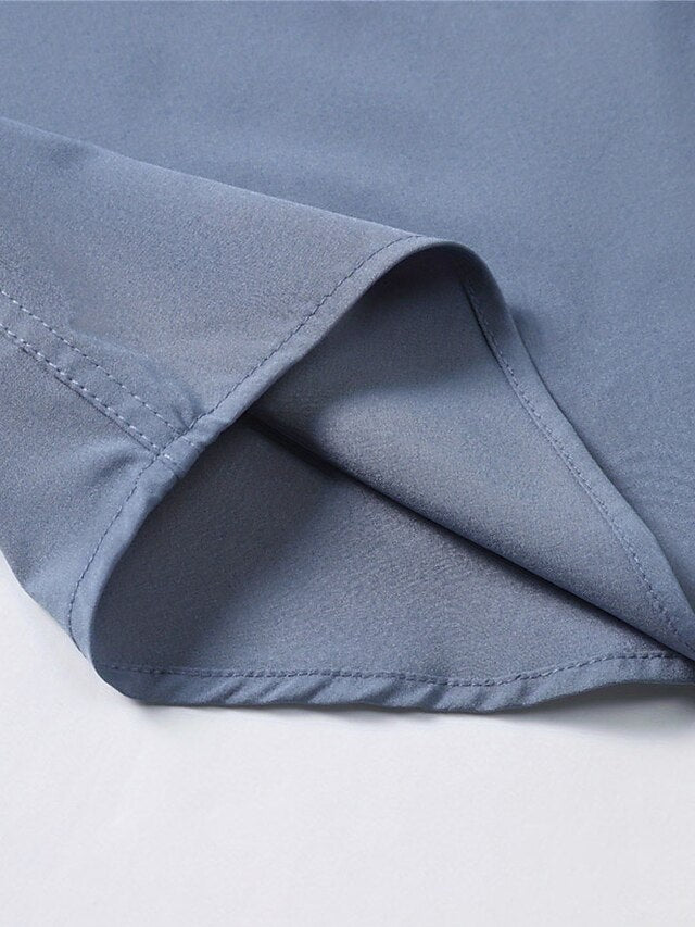 Shirt Button Casual Up Men's Summer Beach