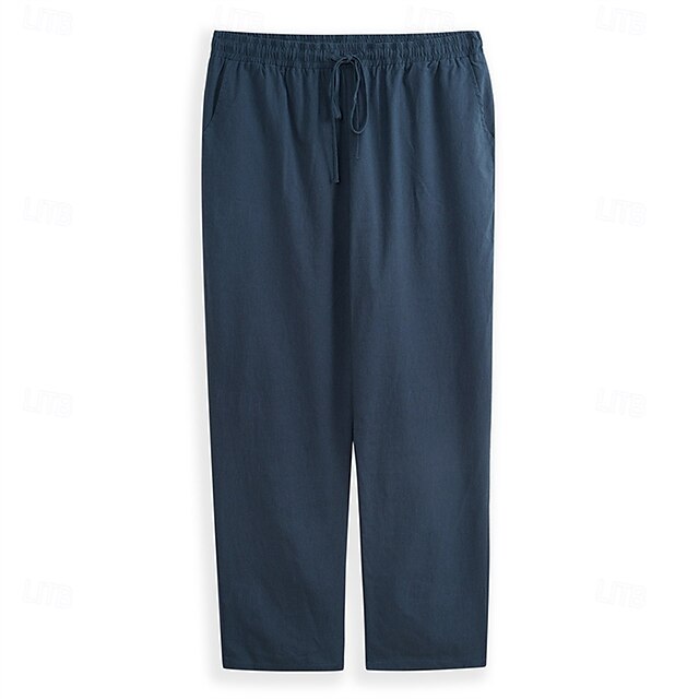 Men's Baggy Trousers Pants Pants Linen Summer Beach Pants