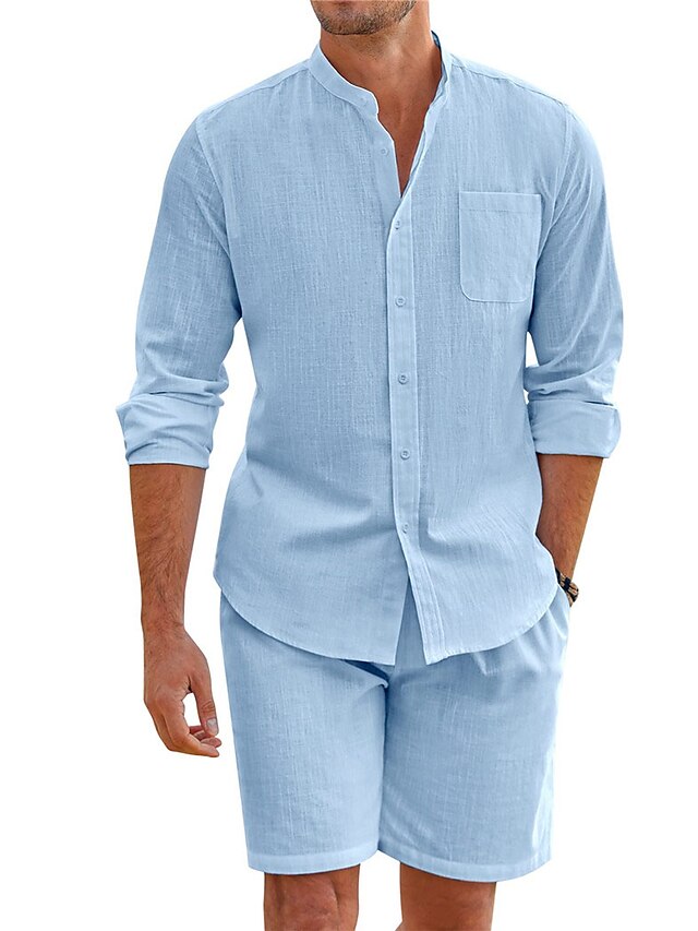 Shirt Collar Piece 2 Men's Mandarin Chinese