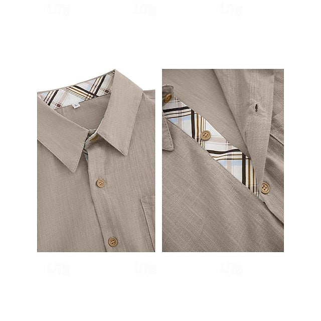 Men's Linen Casual Beach Summer Wear Shirt
