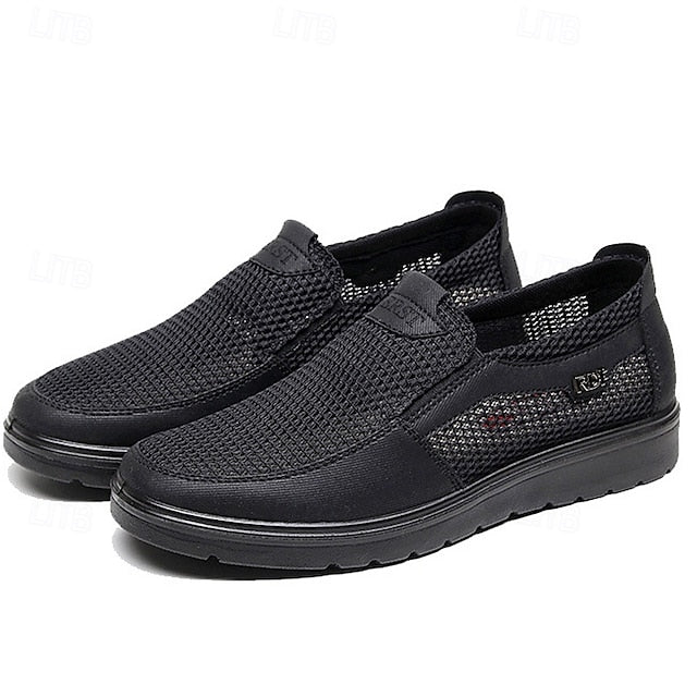 and Sneakers Slip-On Men's Breathable Lightweight Mesh -